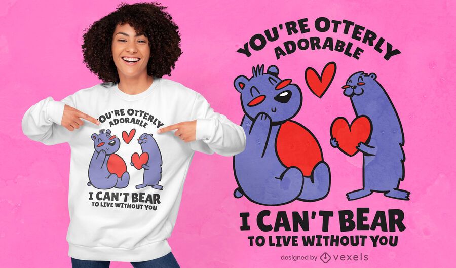 Otterly adorable t-shirt design Otterly adorable t-shirt design