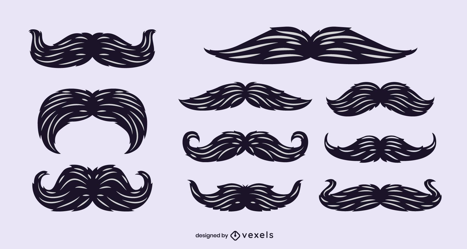 Conjunto de vetores de bigodes