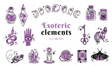 Esoteric elements color-stroke Esoteric elements color-stroke