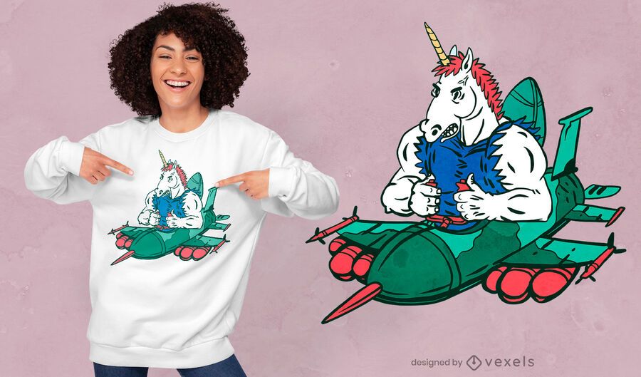 Combat unicorn t-shirt design Combat unicorn t-shirt design