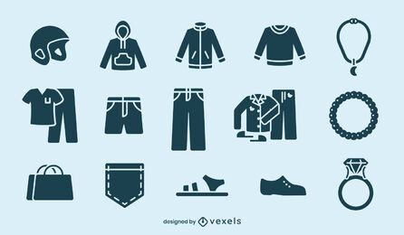 Conjunto de elementos de corte de ropa Conjunto de elementos de corte de ropa