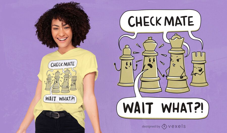 Checkmate chess t-shirt design Checkmate chess t-shirt design