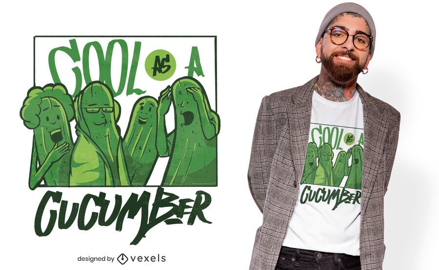 Cool cucumbers t-shirt design Cool cucumbers t-shirt design