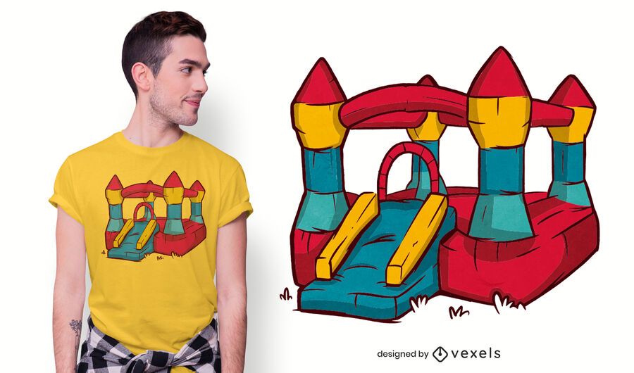 Bouncy castle t-shirt design Bouncy castle t-shirt design