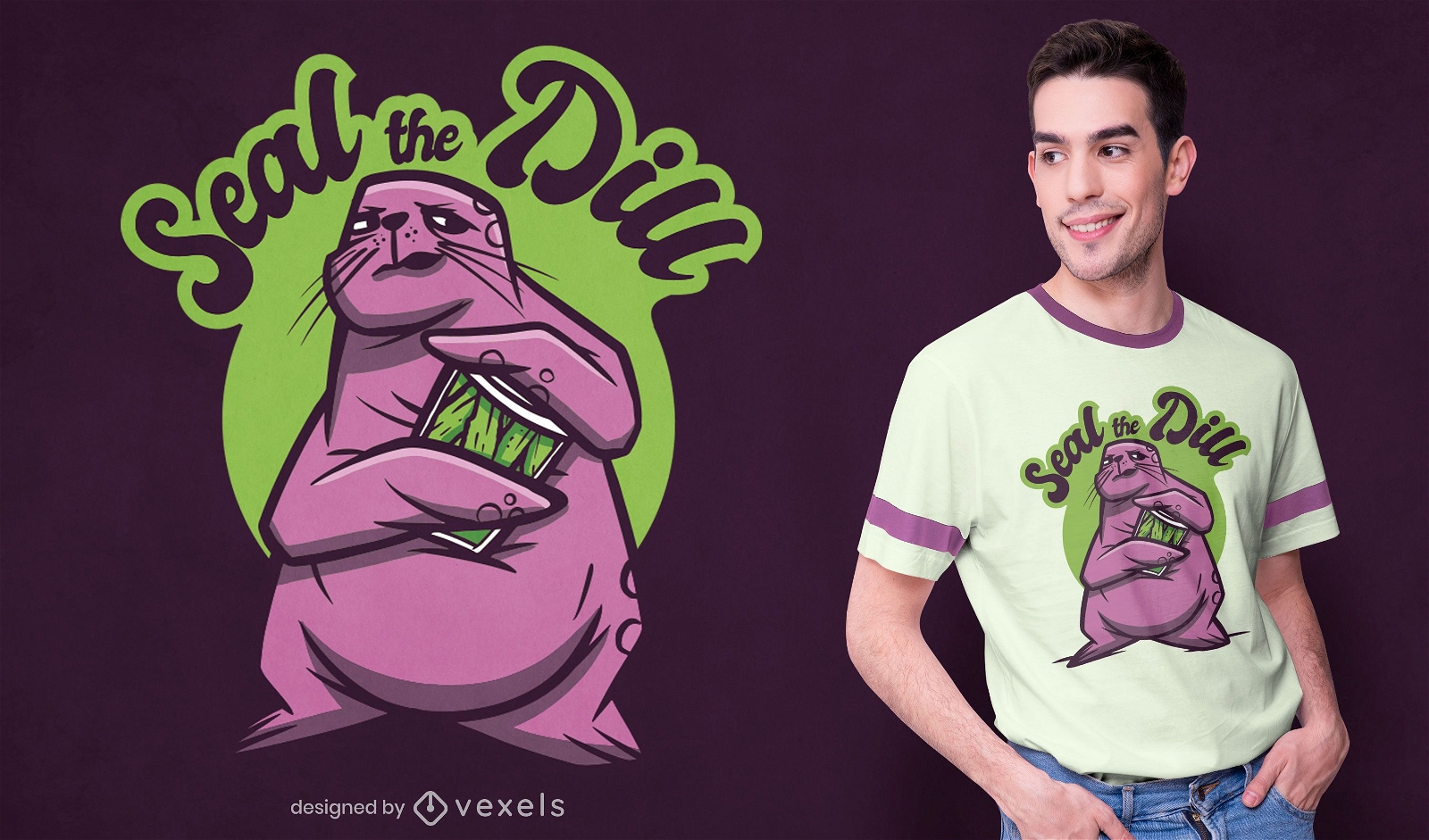 Seal the dill t-shirt design