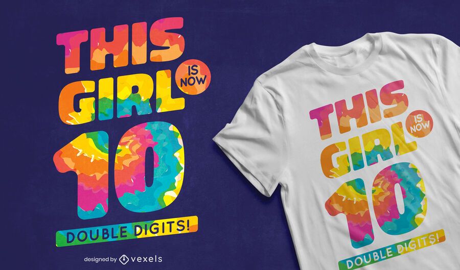 Double digits t-shirt design Double digits t-shirt design