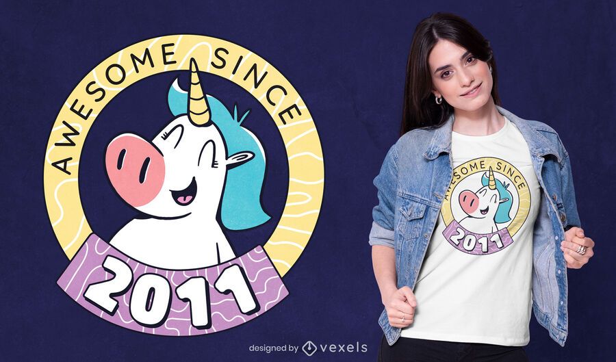 Awesome unicorn t-shirt design Awesome unicorn t-shirt design