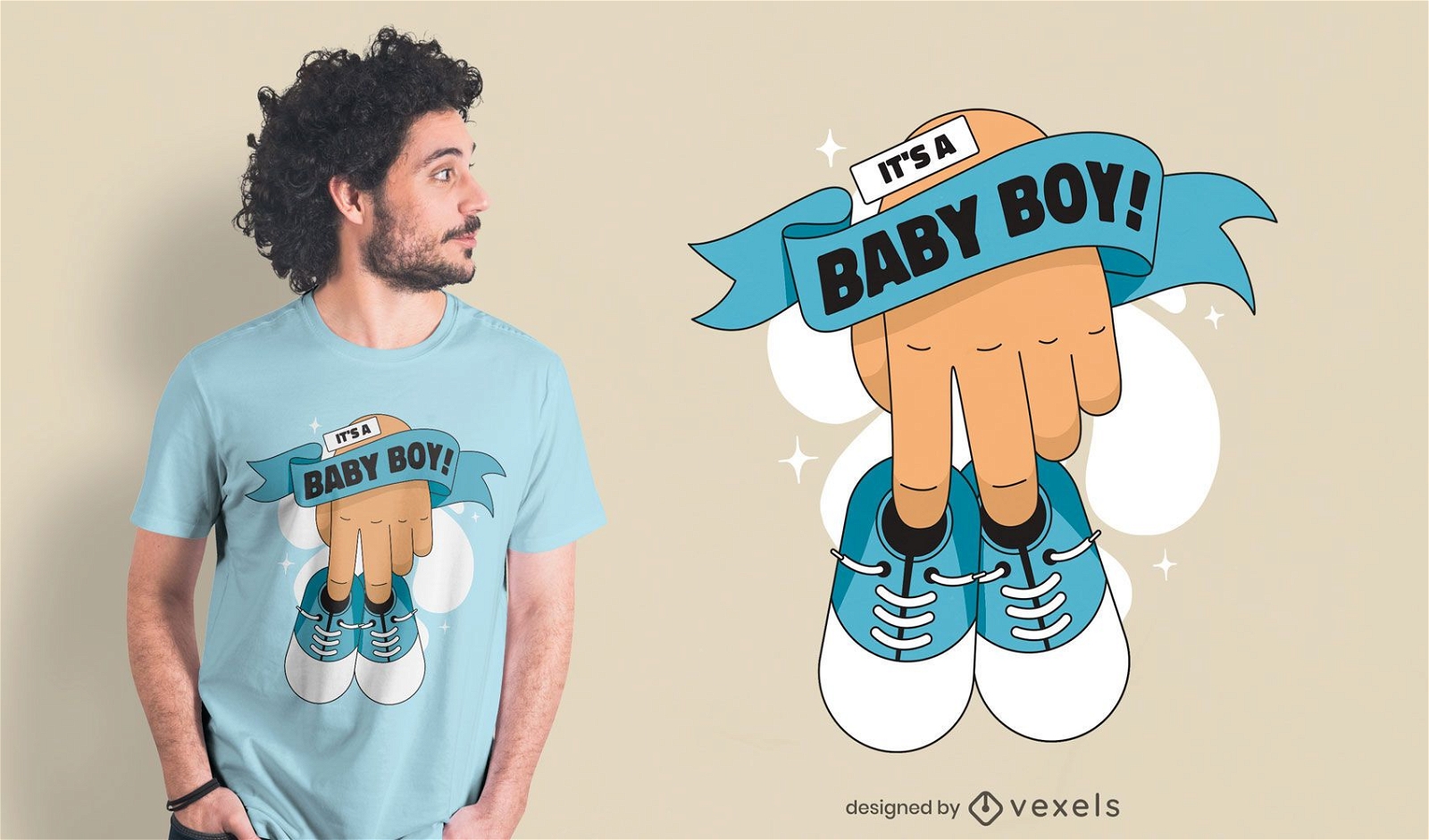 Baby boy shoes t-shirt design