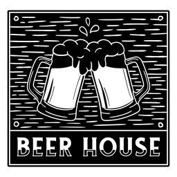 Rótulo de cervejaria Desenho PNG