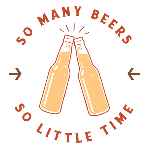 Emblema de tantas cervejas Desenho PNG