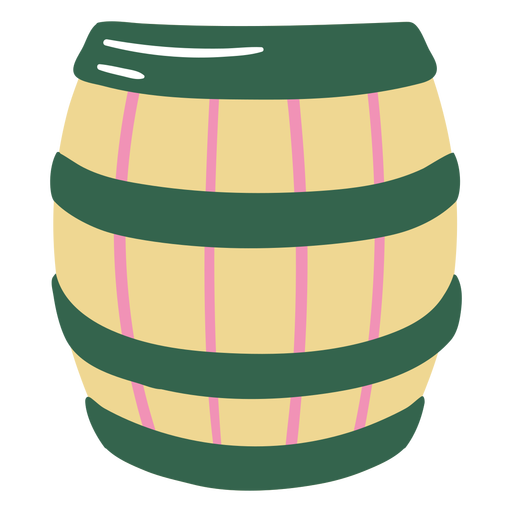 Beer barrel flat PNG Design