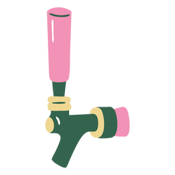 Grifo de cerveza plano Diseño PNG