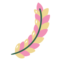 Barley plant flat PNG Design
