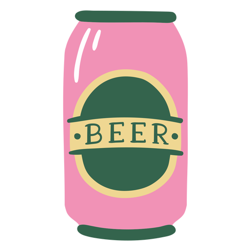 Flat beer can