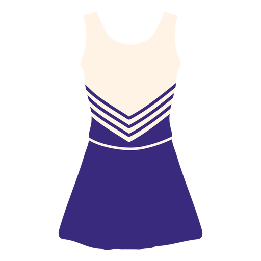 Cheerleaderuniform des Mädchens flach PNG-Design