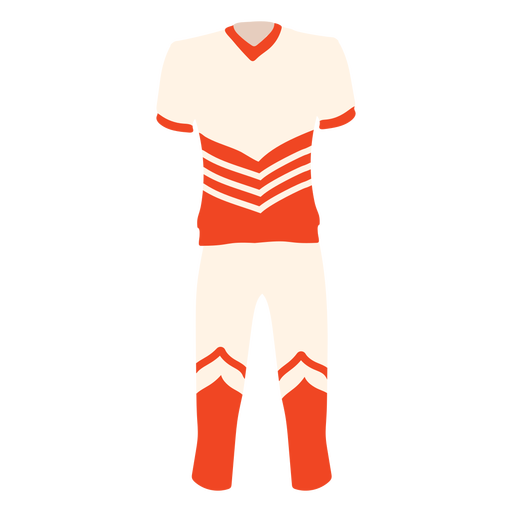 Men's cheerleading uniform PNG Design