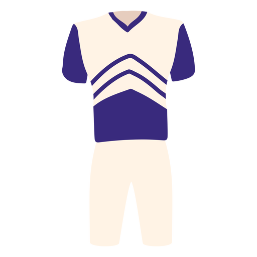 Cheerleader Uniform der M?nner flach PNG-Design