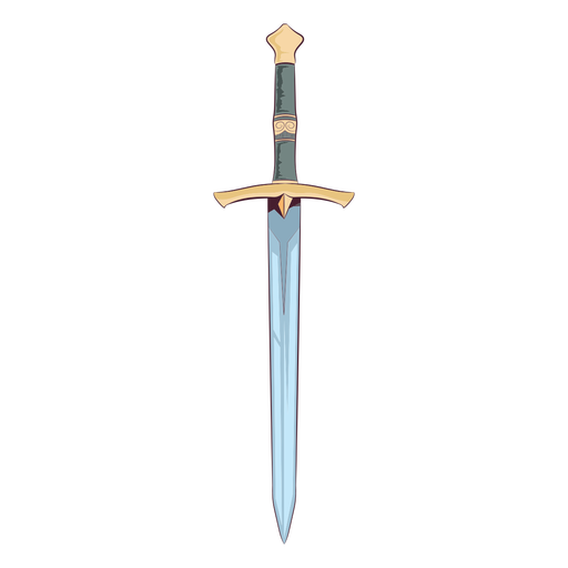Ilustração de espada medieval Desenho PNG