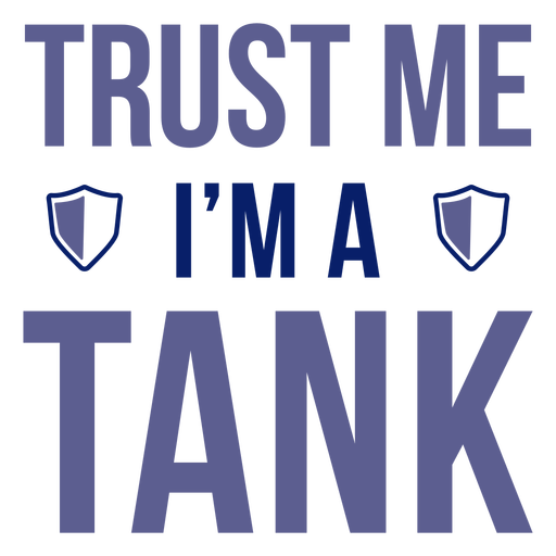 Tank Zitat Abzeichen PNG-Design