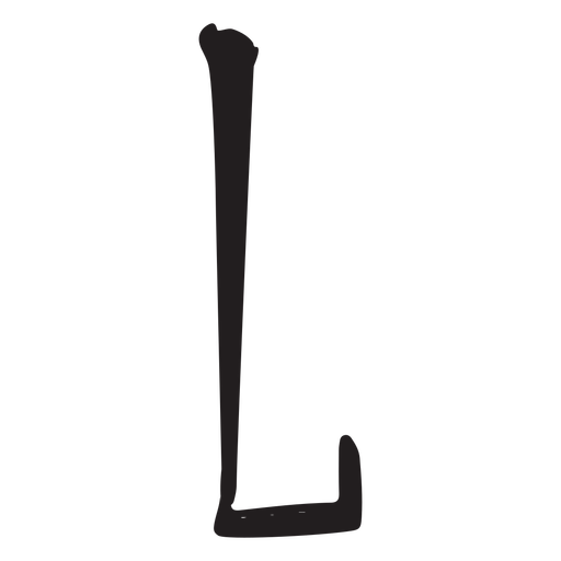 Alphabet letter l vandal
