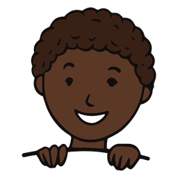 Niño sonriente plano Diseño PNG