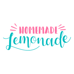 Homemade lemonade lettering PNG Design Transparent PNG