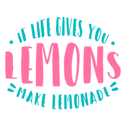 A vida dá letras de limão Desenho PNG