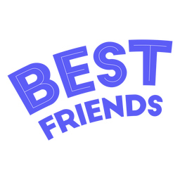 Letras de melhores amigos Desenho PNG