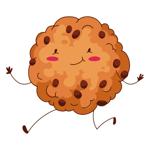 Happy cookie illustration PNG Design