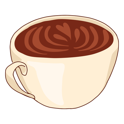 Coffee illustration cup  PNG Design
