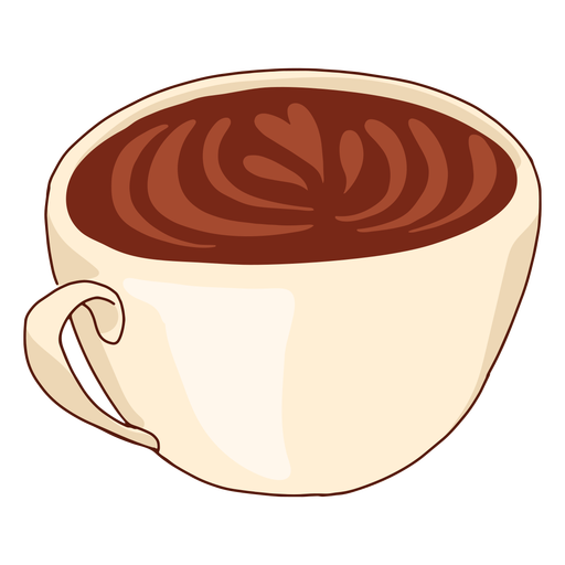 Taza de café ilustración Diseño PNG