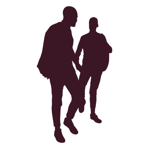 Download Gay Couple Holding Hands Silhouette Transparent Png Svg Vector File