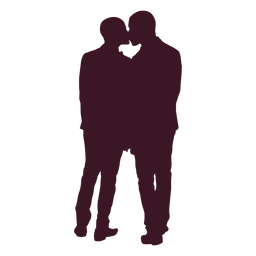 Casal gay romântico se beijando Transparent PNG