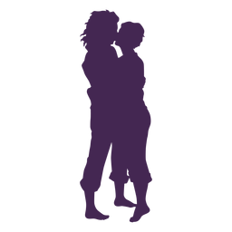 Download Lesbian Couple Kiss Silhouette Transparent Png Svg Vector File