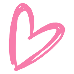 Heart monochrome doodle