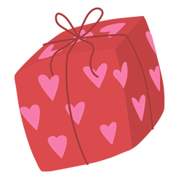 Papel de embrulho de coração plano Desenho PNG