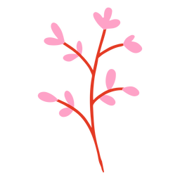 Pétalas de rosa planas Transparent PNG