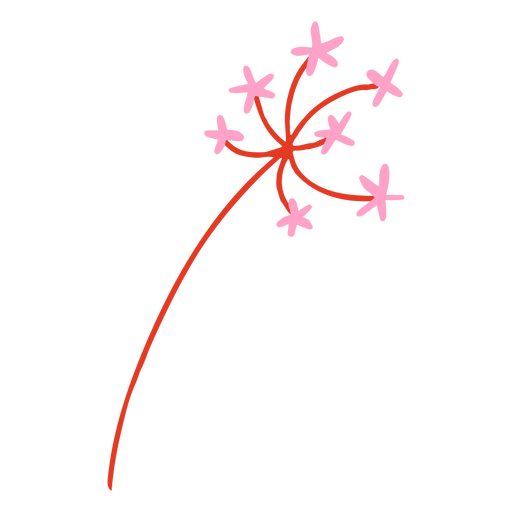 Flat pink petals