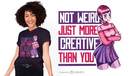 Diseño creativo de camiseta de anime. Diseño creativo de camiseta de anime.