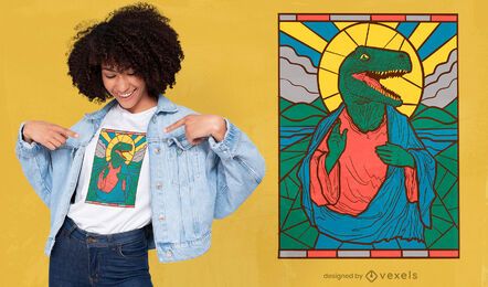 Dinosaur Jesus t-shirt design
