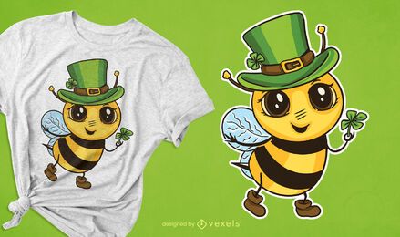 Cute Irish bee t-shirt design