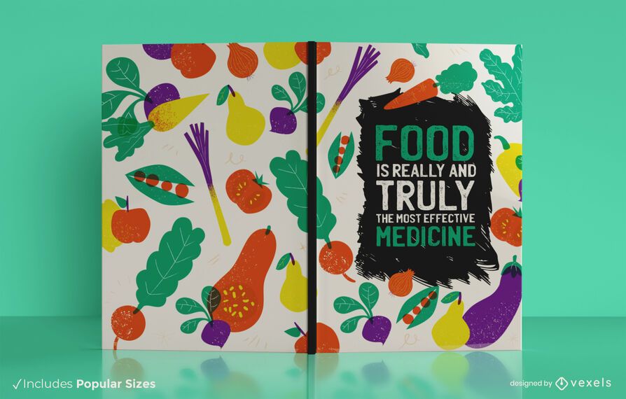 Food diary book cover design Food diary book cover design