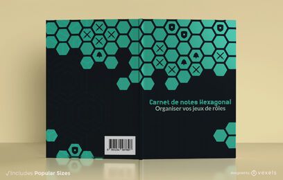 Hexagonal notebook cover design Hexagonal notebook cover design