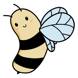 Ilustração de abelha fofa Desenho PNG