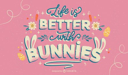 Easter bunnies lettering Easter bunnies lettering