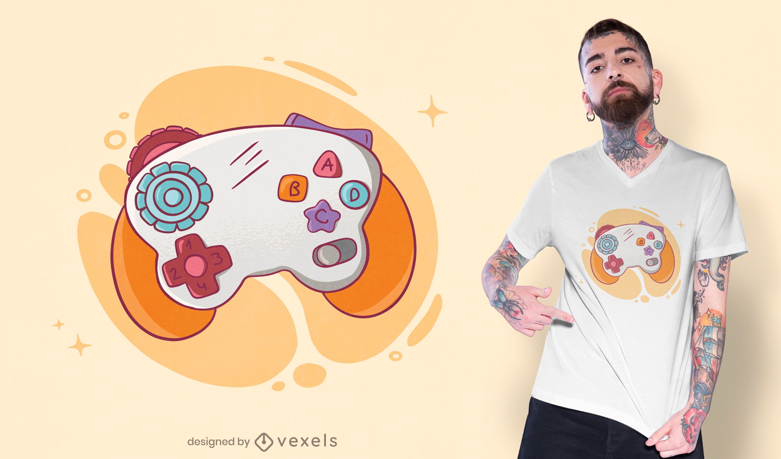 Baby Joystick T-Shirt Design