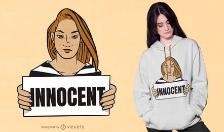 Innocent prisoner t-shirt design