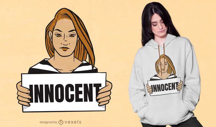 Innocent prisoner t-shirt design Innocent prisoner t-shirt design
