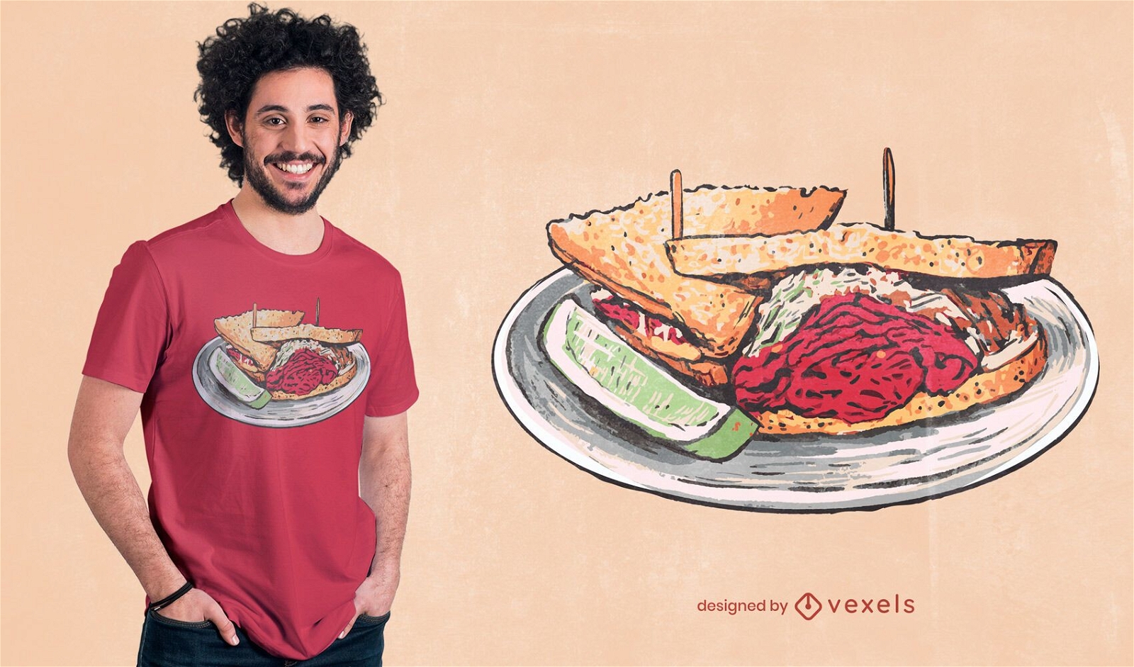 Corned beef sandwich t-shirt design