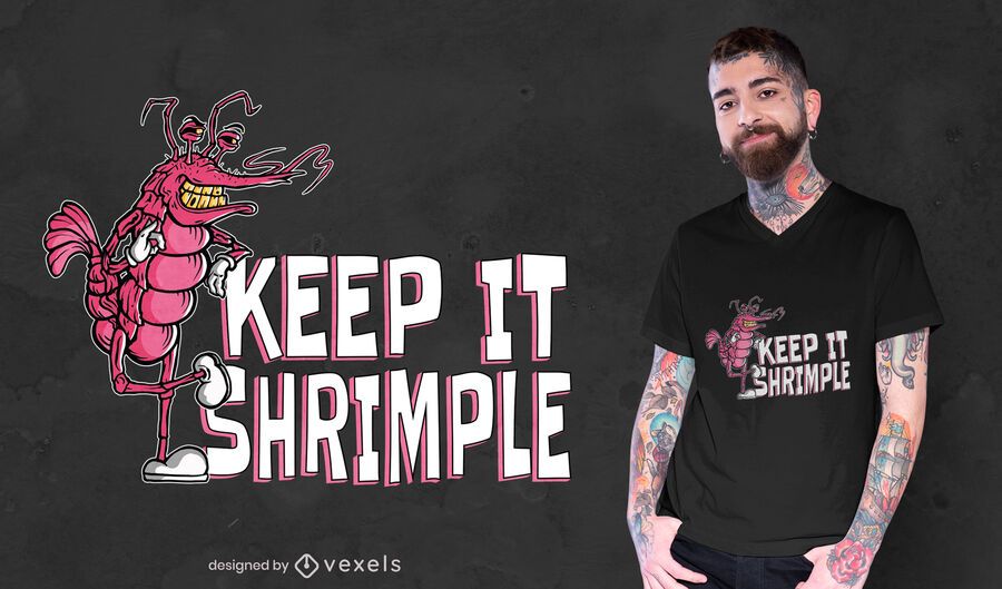 Keep it shrimple diseño de camiseta Keep it shrimple diseño de camiseta